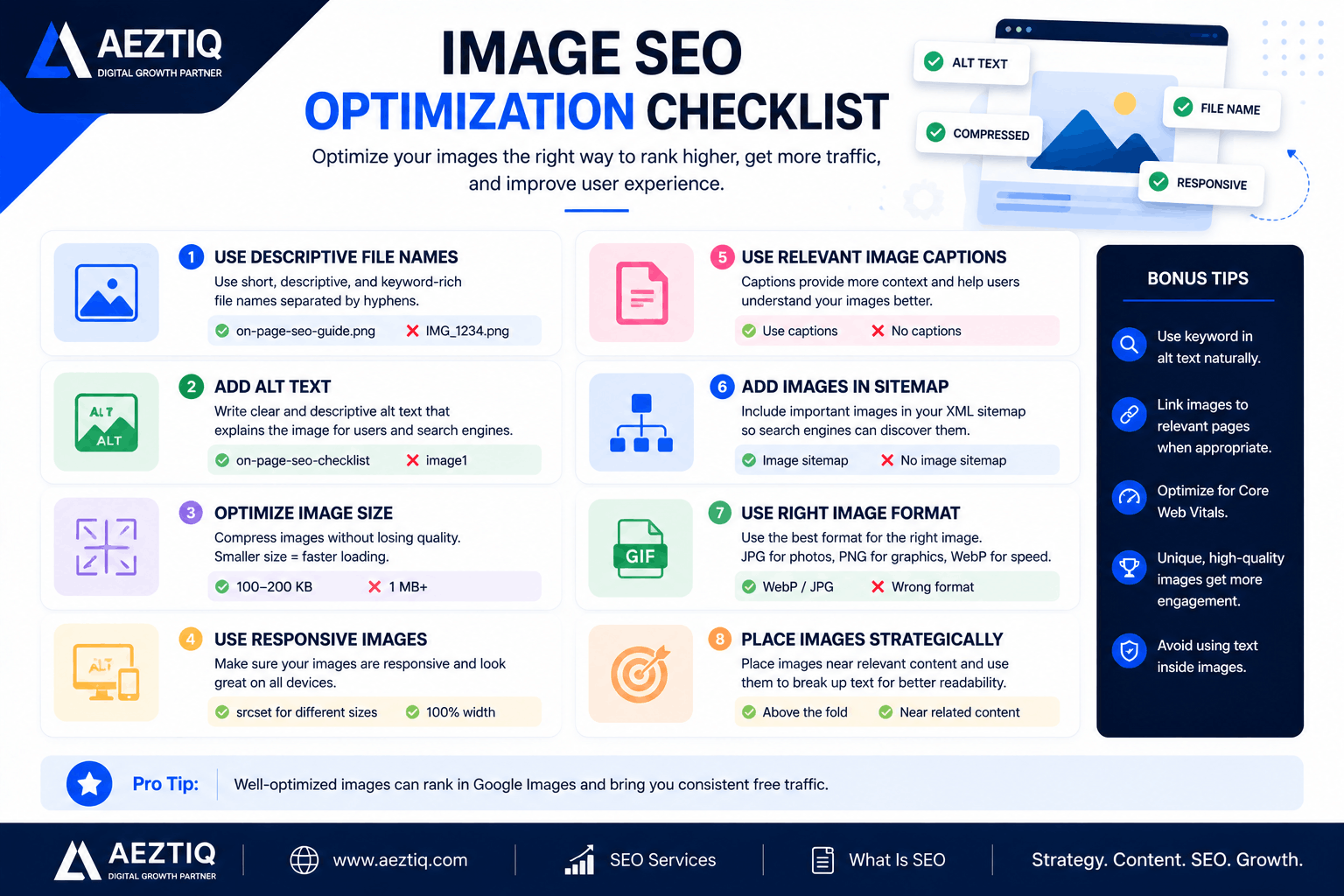 Image SEO Optimization Checklist