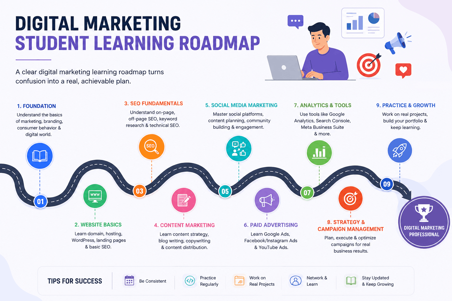 The ultimate digital marketing learning roadmap for beginners